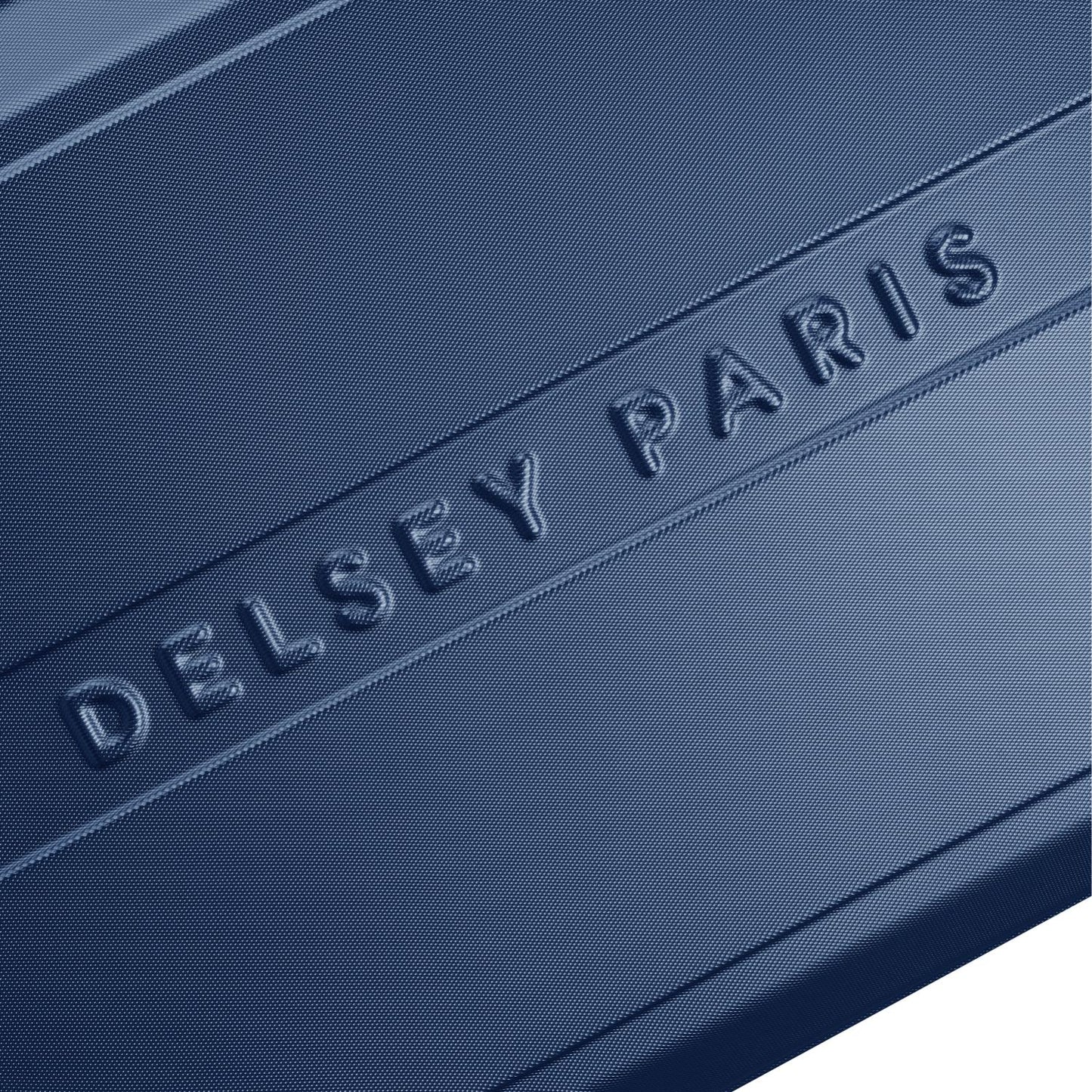 Delsey Paris Depart Hard 71cm Hardcase Expandable 4 Wheel Check-in Luggage Trolley Case Navy Blue - 00314582022 X9