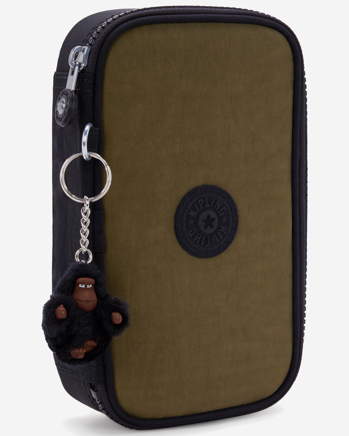 Kipling 50 Pens Black Khaki Bl Medium Pencase 10999-5FY