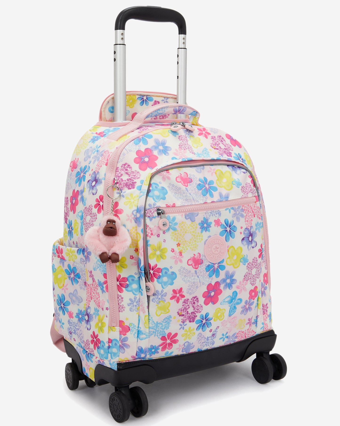 Kipling New Zea Flower Stamp Large Wheeled Backpack with Laptop Compartment I4674-8EM