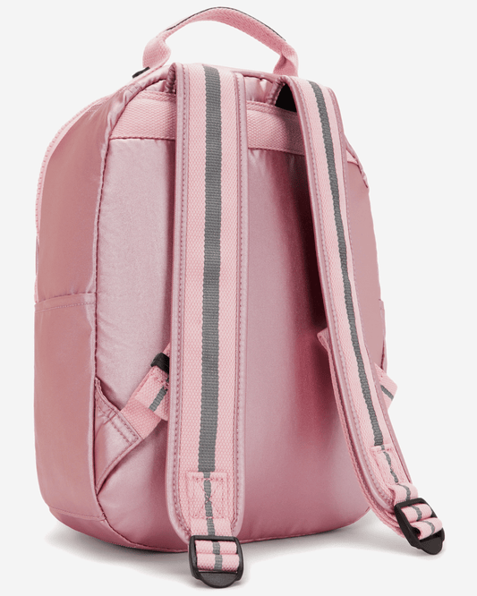 Kipling Seoul S Bronze Pink Met Small Backpack (with Tablet Compartment) I5768-3MD