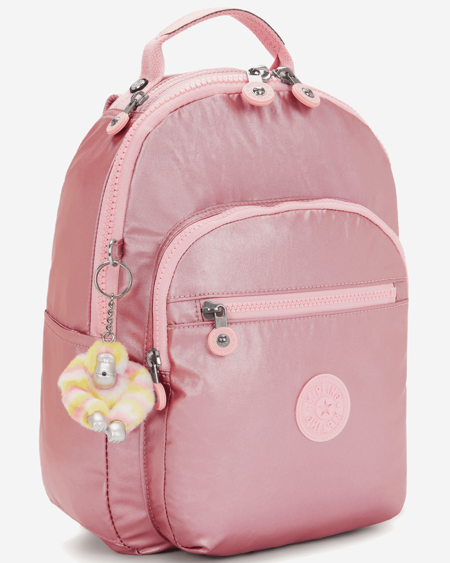 Kipling Seoul S Bronze Pink Met Small Backpack (with Tablet Compartment) I5768-3MD