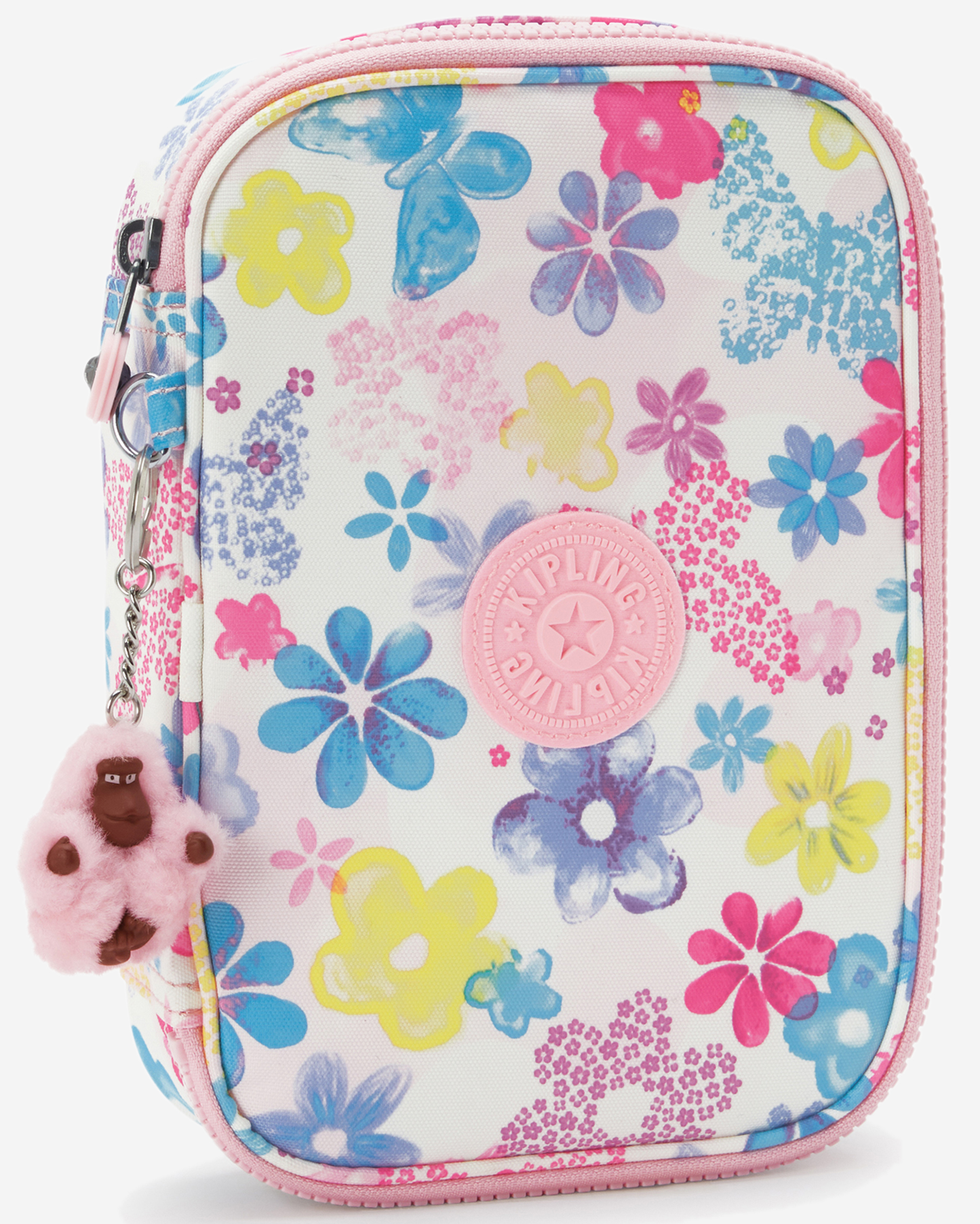 Kipling 100 Pens Flower Stamp Large Pencase I6002-8EM