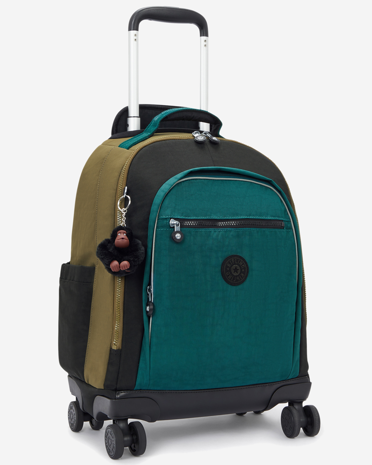 Kipling New Zea Black Khaki Bl Large Wheeled Backpack with Laptop Compartment I5246-5FY