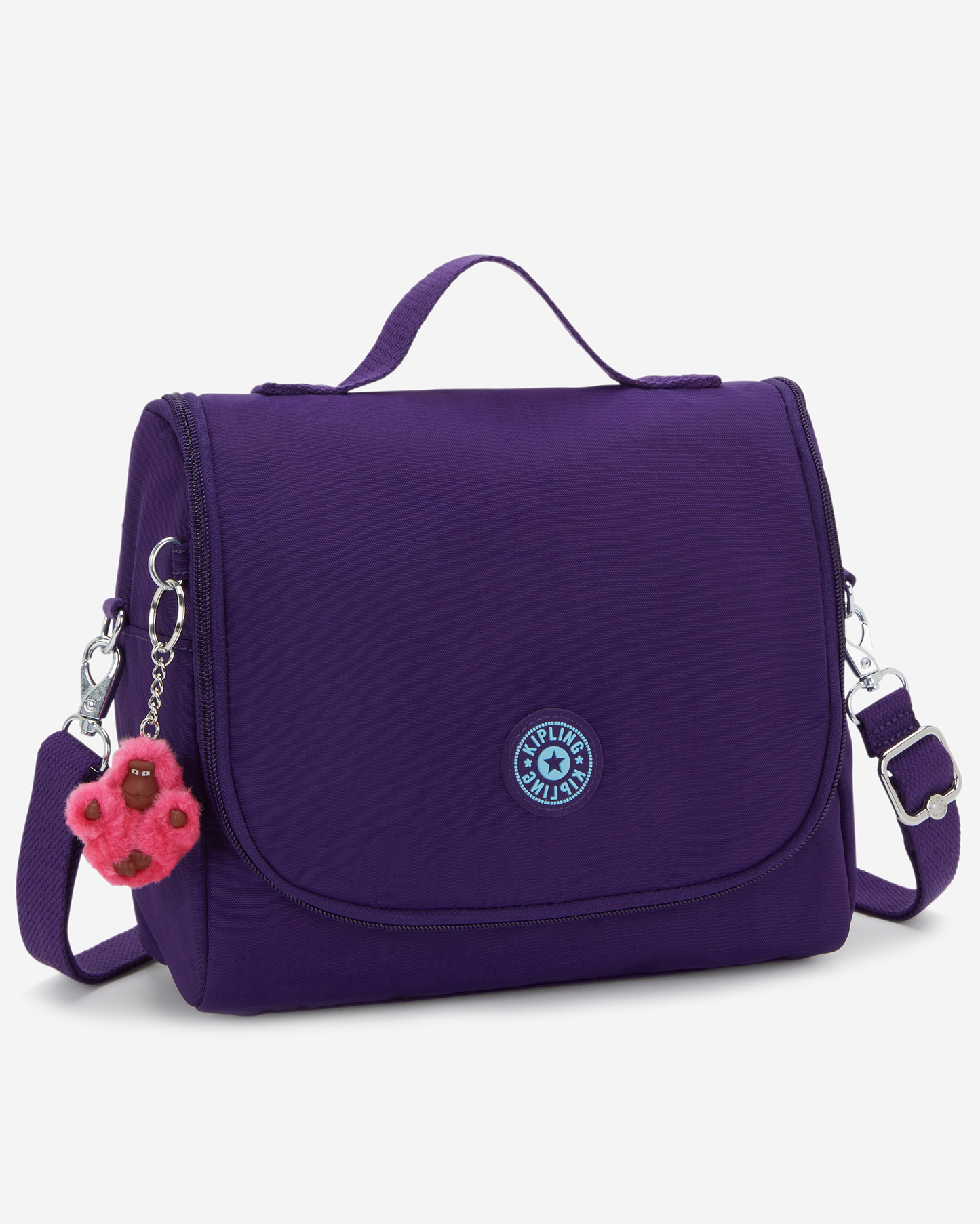 Kipling New Kichirou Vip Purple Large LunchBag with Trolley Sleeve 15289-4PI
