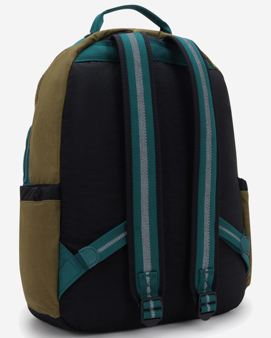 Kipling Seoul Black Khaki Bl Large Backpack I5140-5FY