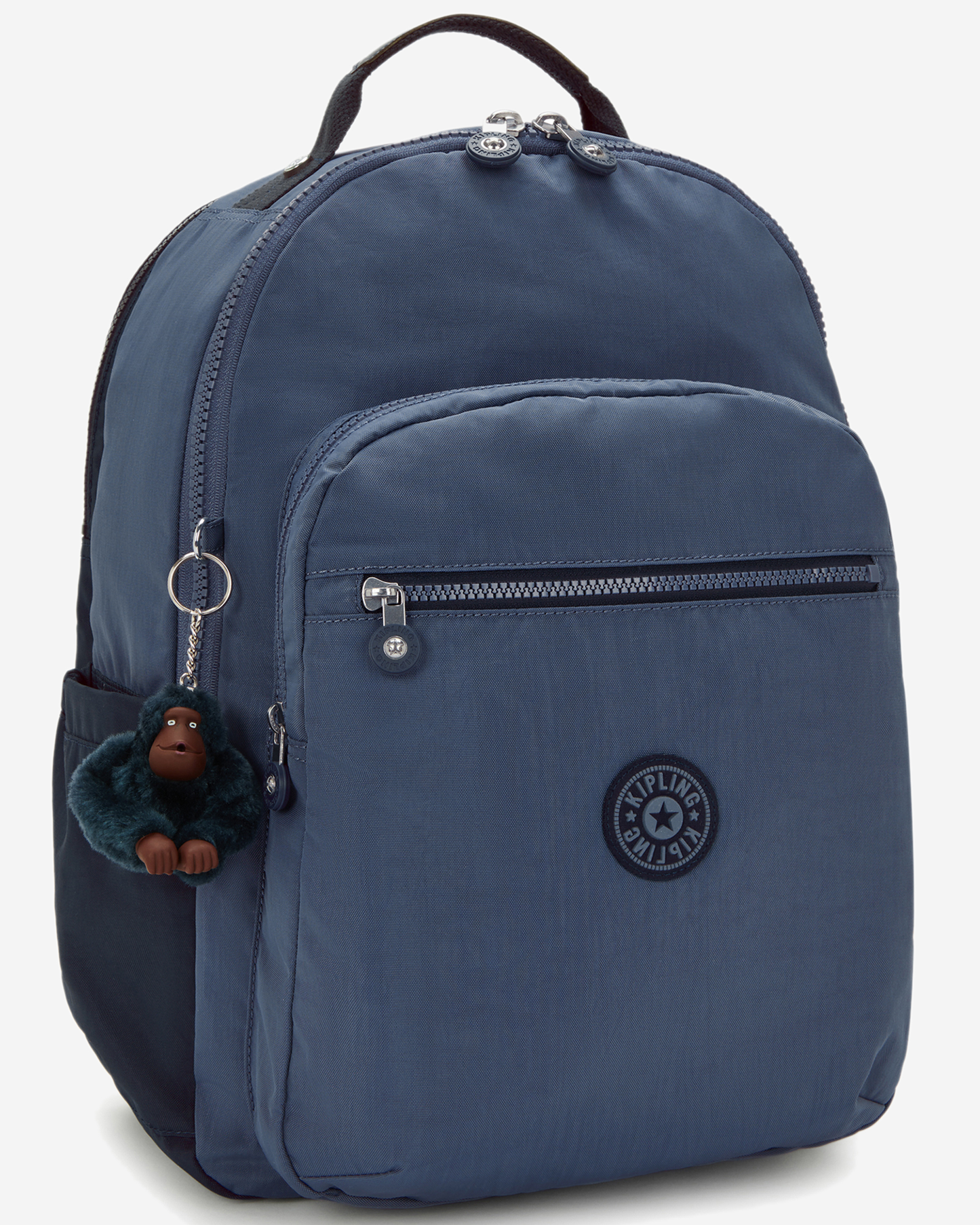 Kipling Seoul College Extra Game Grey Large Backpack with Laptop Compartment I6350-7FK