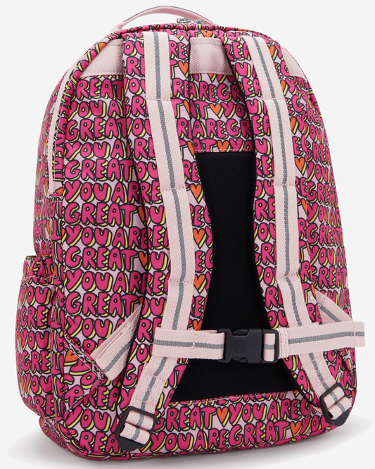 Kipling Seoul College Extra U R Great Prt Large Backpack with Laptop Compartment I6101-6KZ