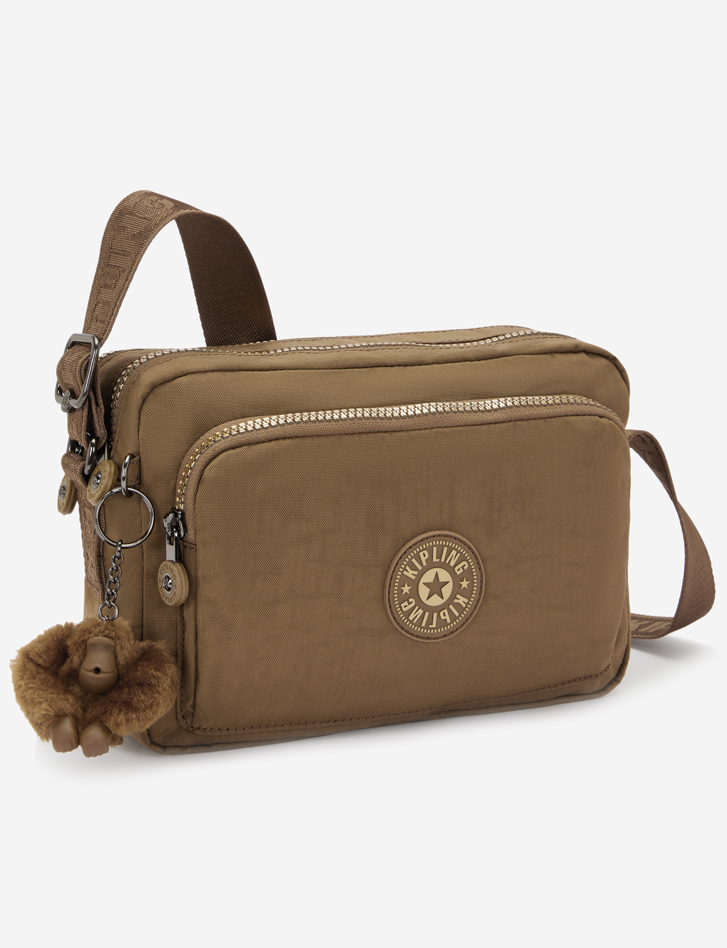 KIPLING Abanu M Zip Glorious Khaki Medium crossbody I5986-1MR