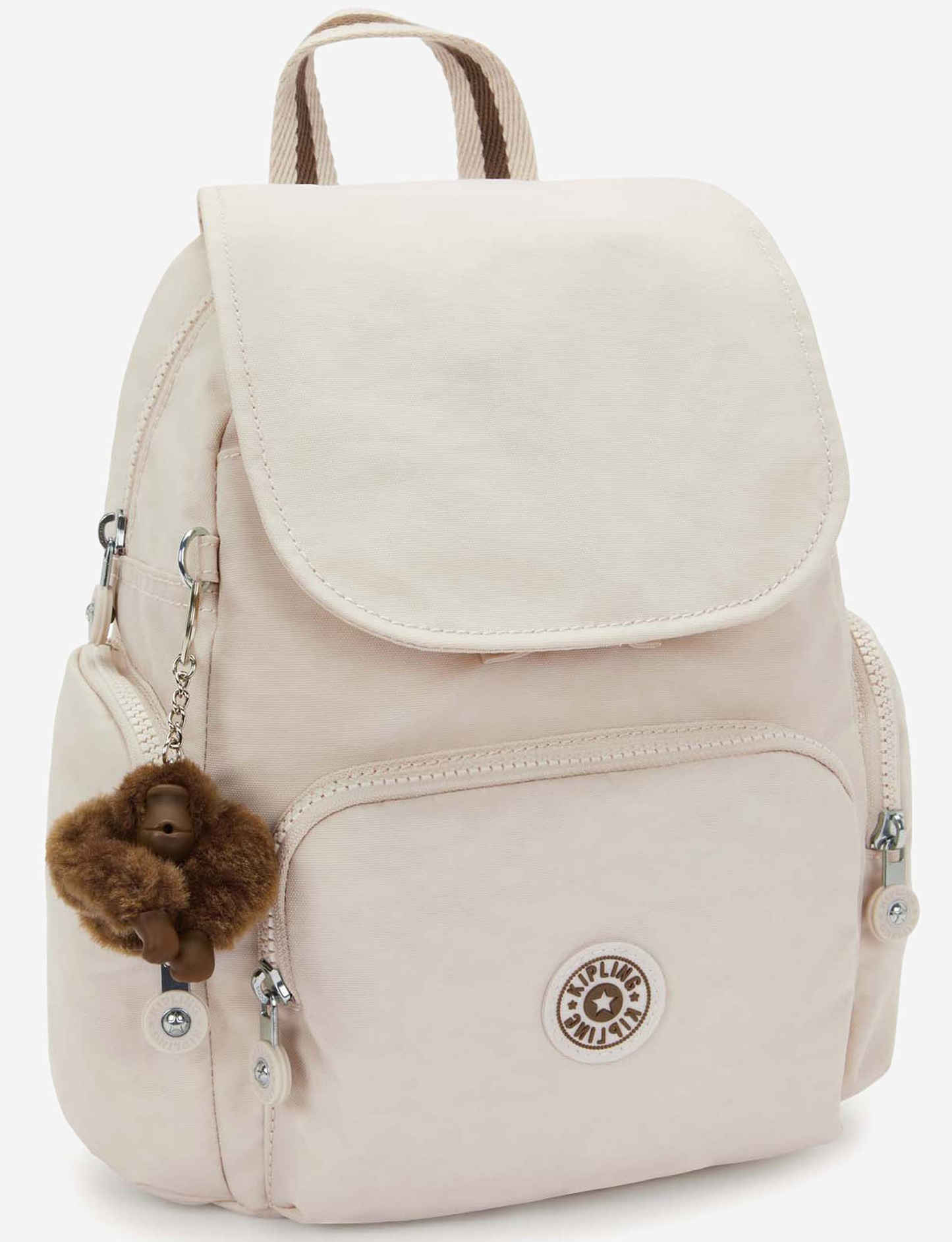 KIPLING City Zip Mini Soft Sand Mini Backpack with Adjustable Straps I6046-9LO