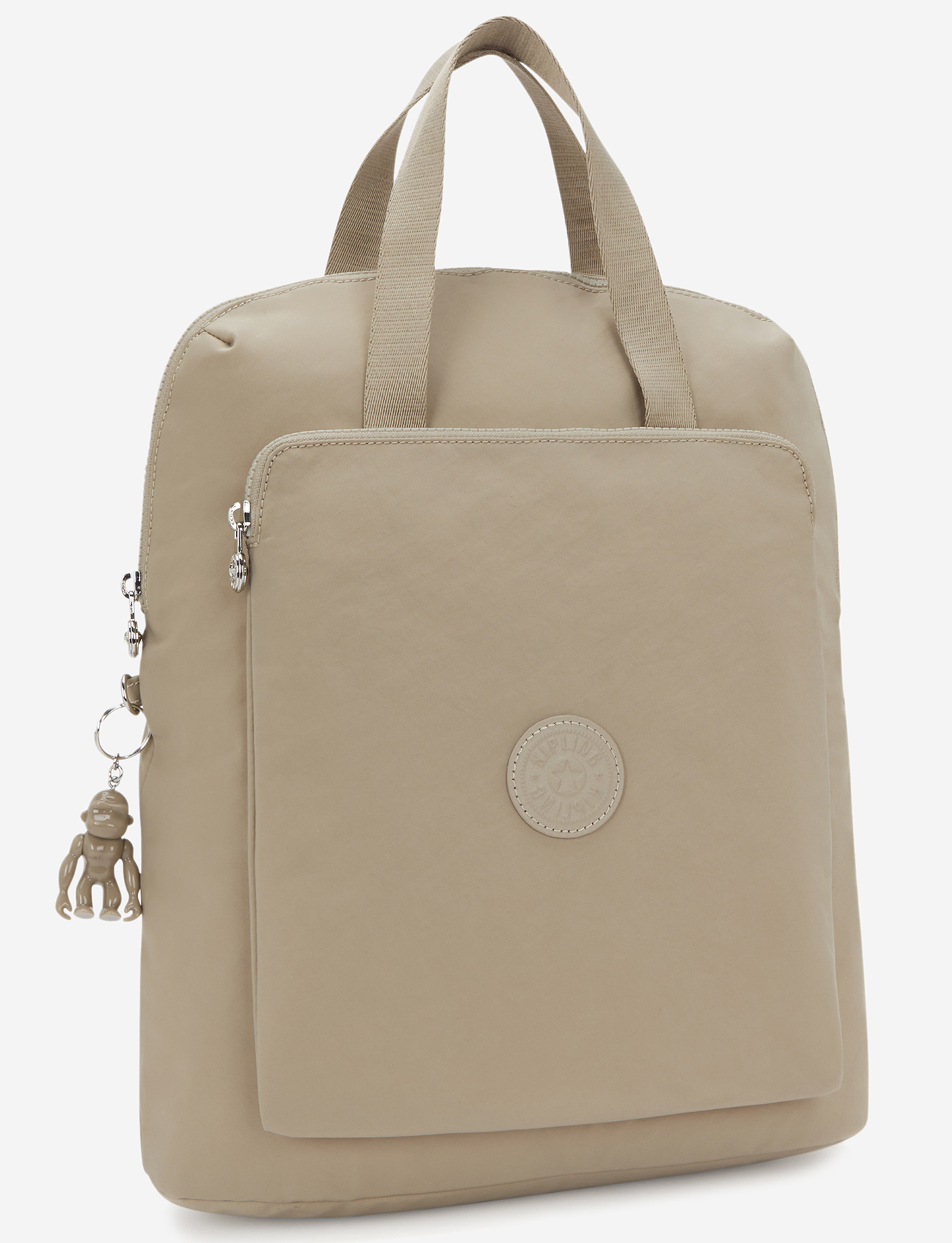 KIPLING Kazuki Boho Tan Medium backpack (with laptop compartment) I5306-1HX