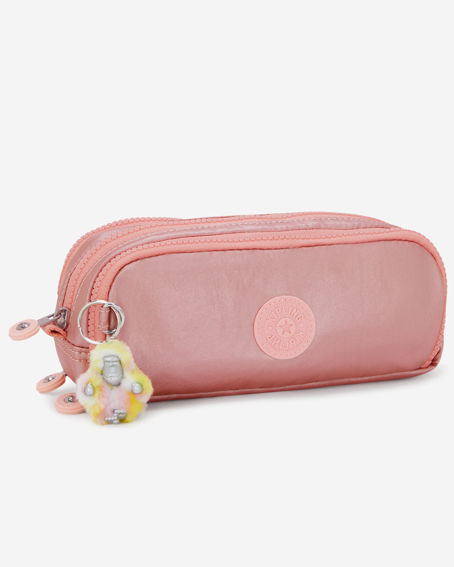 Kipling Gitroy Bronze Pink Met Large Pencase I5702-3MD