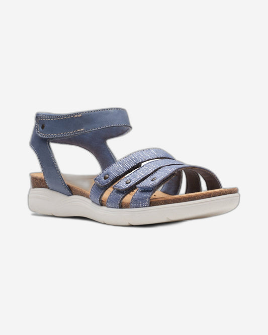 Clarks April Dove Sandals (Wide Fit)