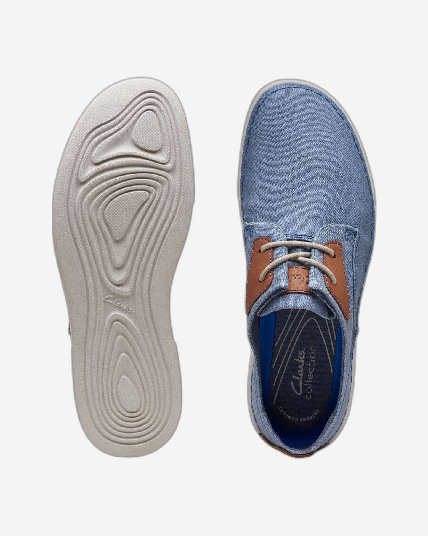 Clarks Gereld Tie Shoes (Wide Fit)