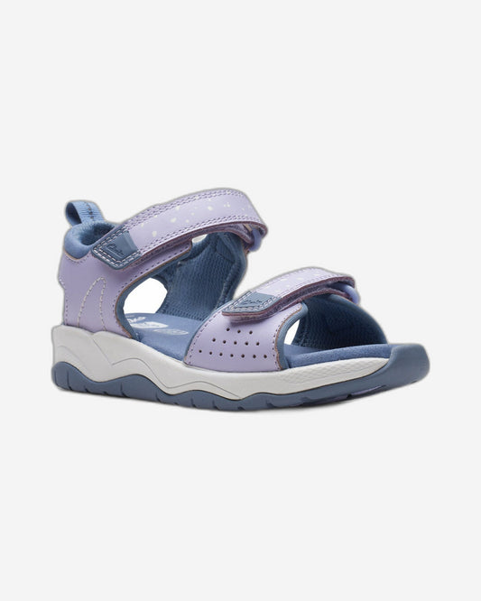 Clarks Girls Clowder Print Kid. (Standard Fit)