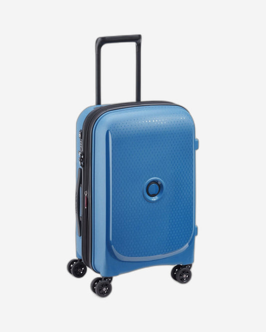 Delsey Paris Belmont Plus 55Cm Hardcase 4 Double Wheel Expandable Cabin Lugagge Trolley Blue - 386180402