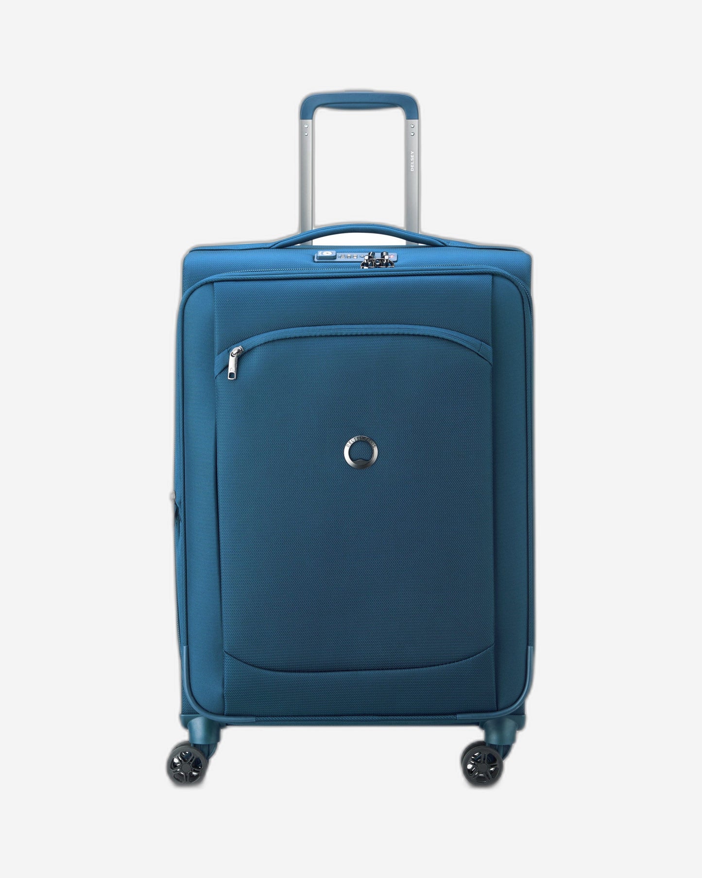 Delsey Paris Montm Air 2.0 68Cm Softcase 4 Double Wheel Expandable Check-In Luggage Trolley Light Blue - 00235281912