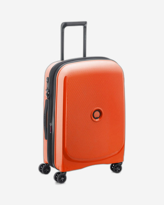 Delsey Paris Belmont Plus 61Cm Hardcase 4 Double Wheel Expandable Cabin Luggage Trolley Orange - 00386180525