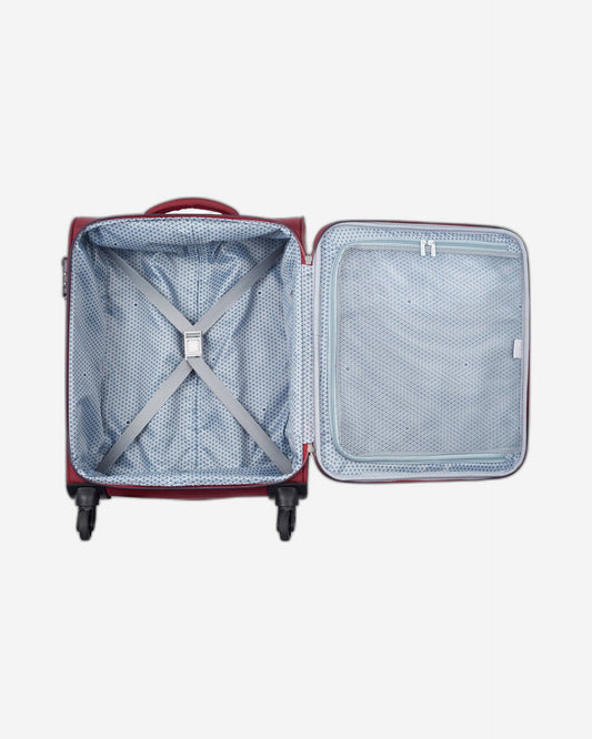 Delsey Paris Cuzco 55cm Softcase 4 Wheel Cabin Luggage Trolley Case Red - 00390680104