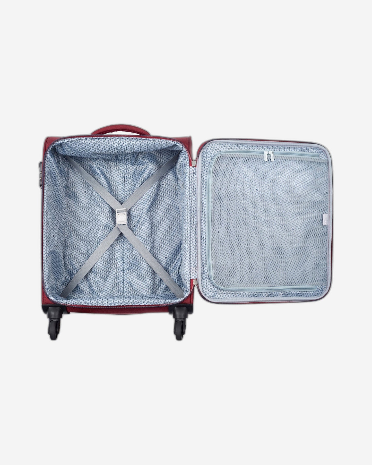 Delsey Paris Cuzco 55cm Softcase 4 Wheel Cabin Luggage Trolley Case Red - 00390680104