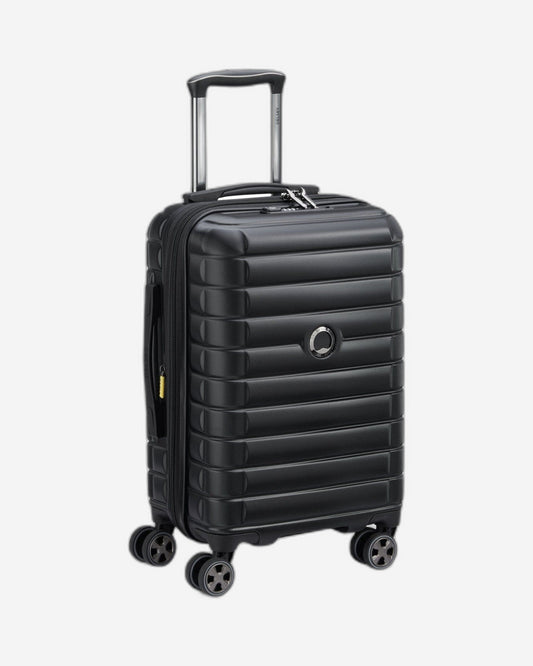 Delsey Paris Shadow 5.0 55cm Hardcase 4 Double Wheel Expandable Cabin Luggage Trolley Black - 00287880100