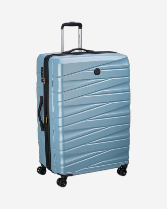 Delsey Paris Tiphanie 82cm Hardcase 4 Double Wheel Expandable Check-In Luggage Trolley Case Aqua - 00389283142ME