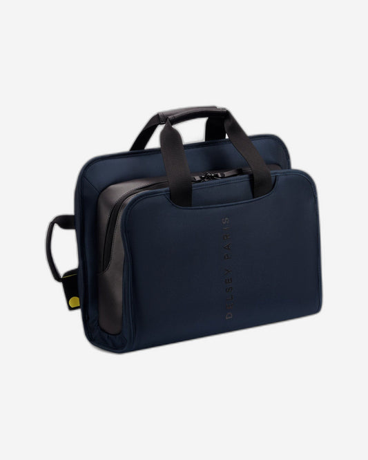 Delsey Paris Arche 2 Compartment Satchel Backpack Laptop Protection 15.6 inch Navy Blue - 00120016302