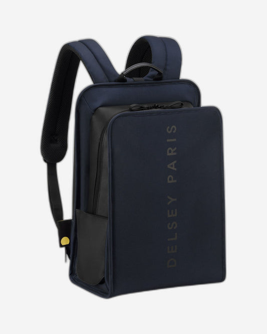 Delsey Paris Arche 2 Compartment Backpack Laptop Protection 15.6 inch Navy Blue - 00120061002