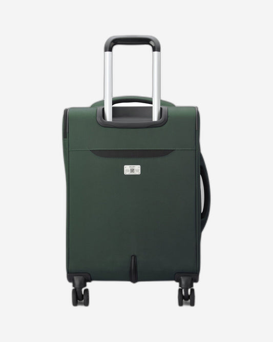 Delsey Paris Sky Max 2.0 55cm Softcase 4 Double Wheel Expandable Cabin Luggage Trolley Green - 00328480103