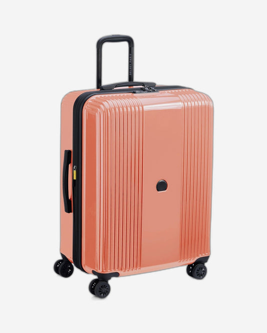 Delsey Paris Ophelie 70Cm Hardcase 4 Double Wheel Expandable Check-In Luggage Trolley Glossy Pink - 00389381919Me