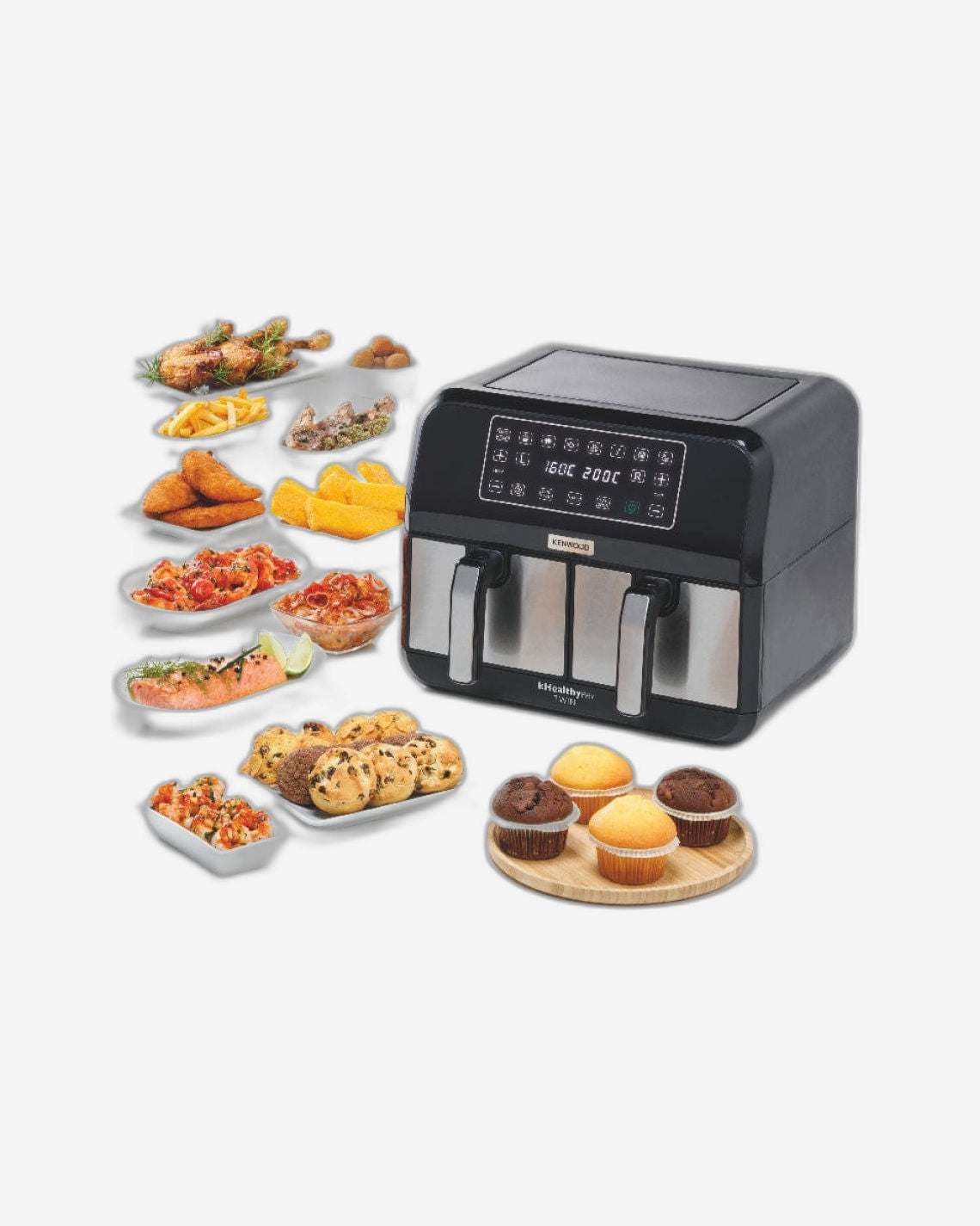 Kenwood Digital Twin Air Fryer HFM75.000MB