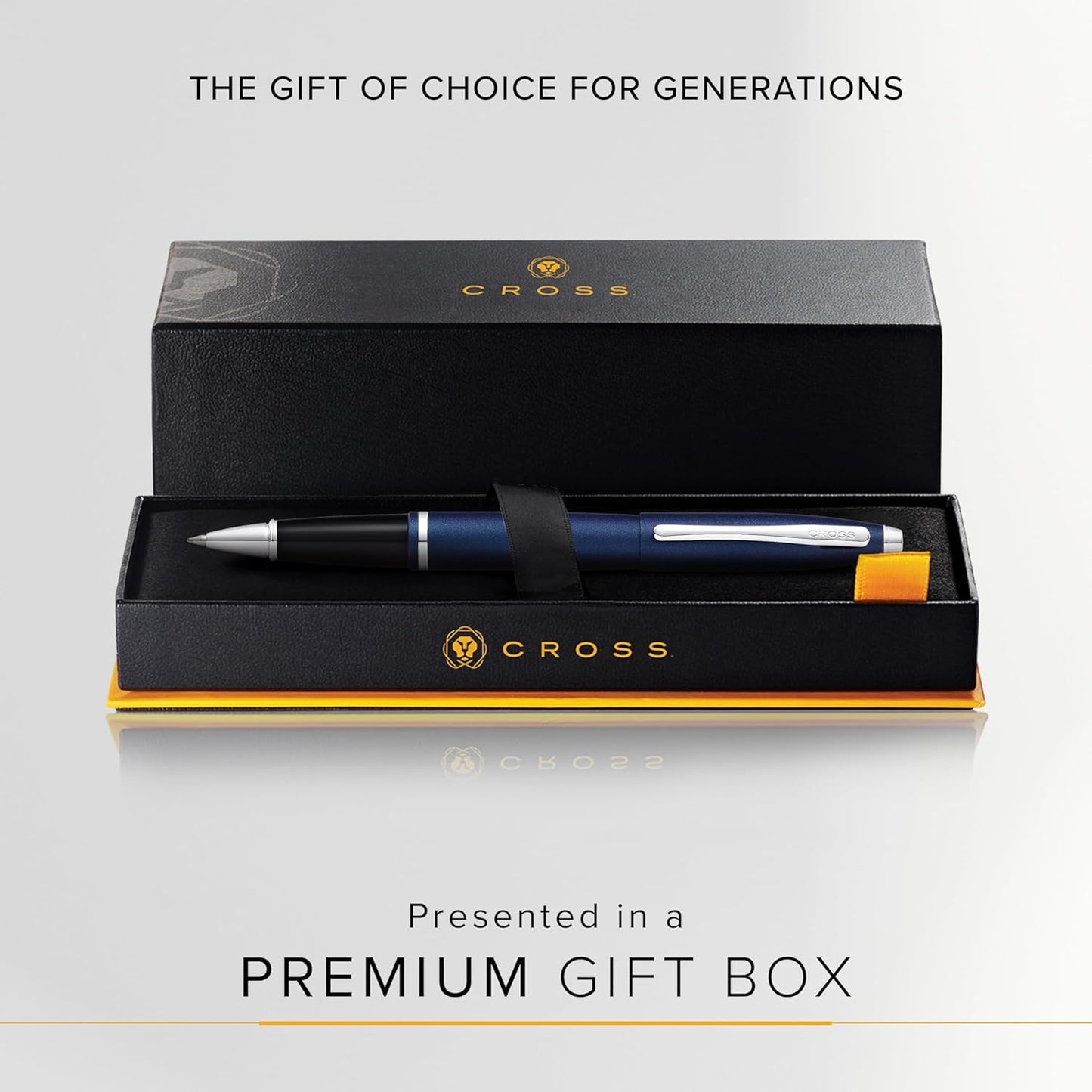 Cross Calais™ Matte Metallic Blue With Polished Chrome Appointments Selectip® Rollerball Pen - AT0115-18