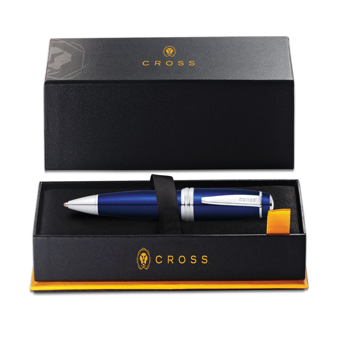 Cross Bailey™ Blue Lacquer With Polished Chrome Appointment Ballpoint Pen - AT0452-12