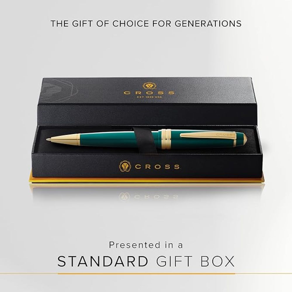 Cross Bailey Light™ Polished Green Resin and Gold Tone Ballpoint Pen AT0742-12