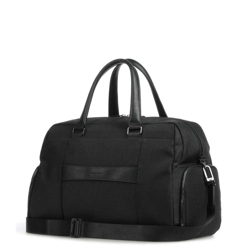 Piquadro Brief Duffel Bag In Recycled Fabric With Shoe Black BV4447BR2/N
