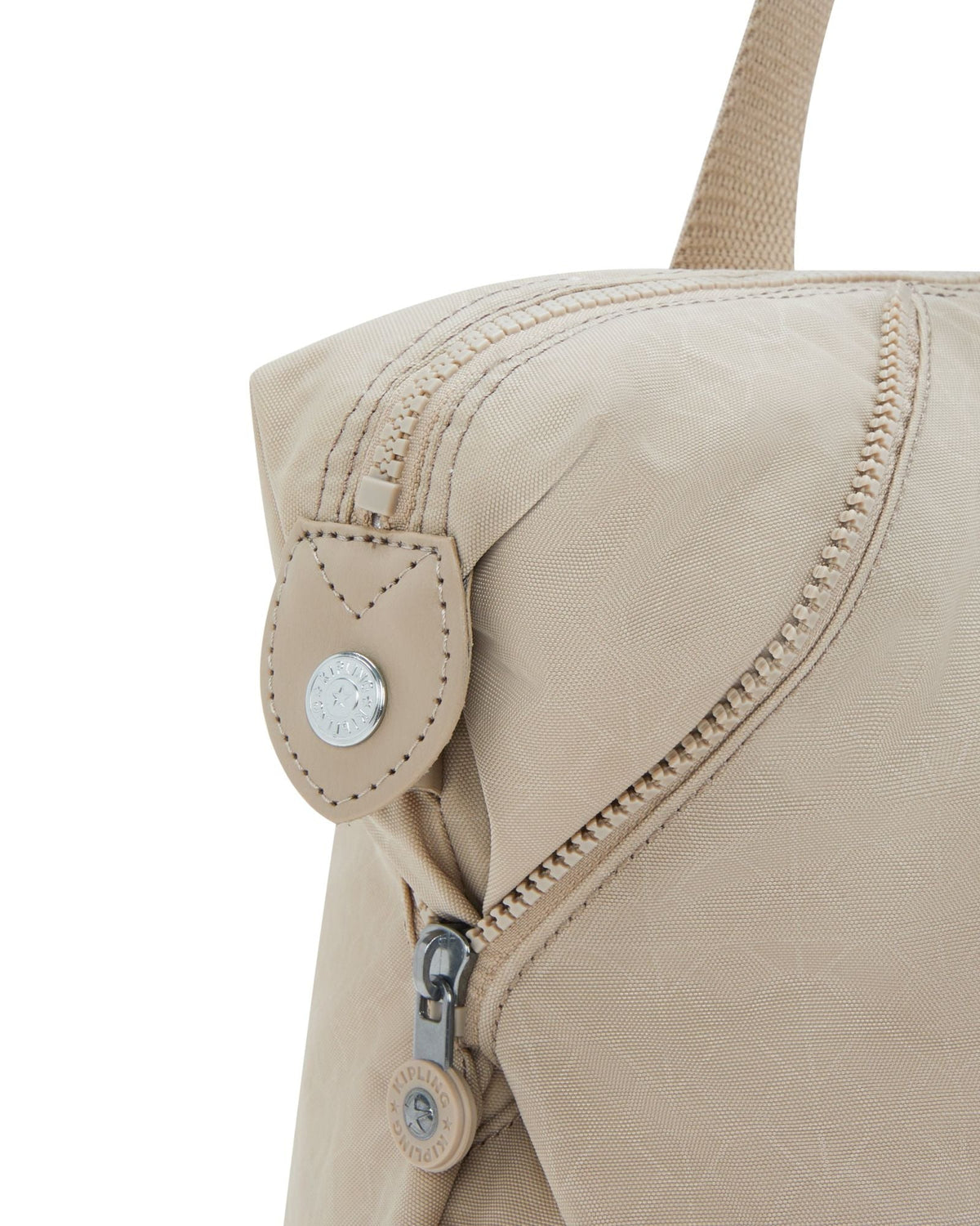 Kipling Art Signature Beige Embossed Medium Tote 21091-96A