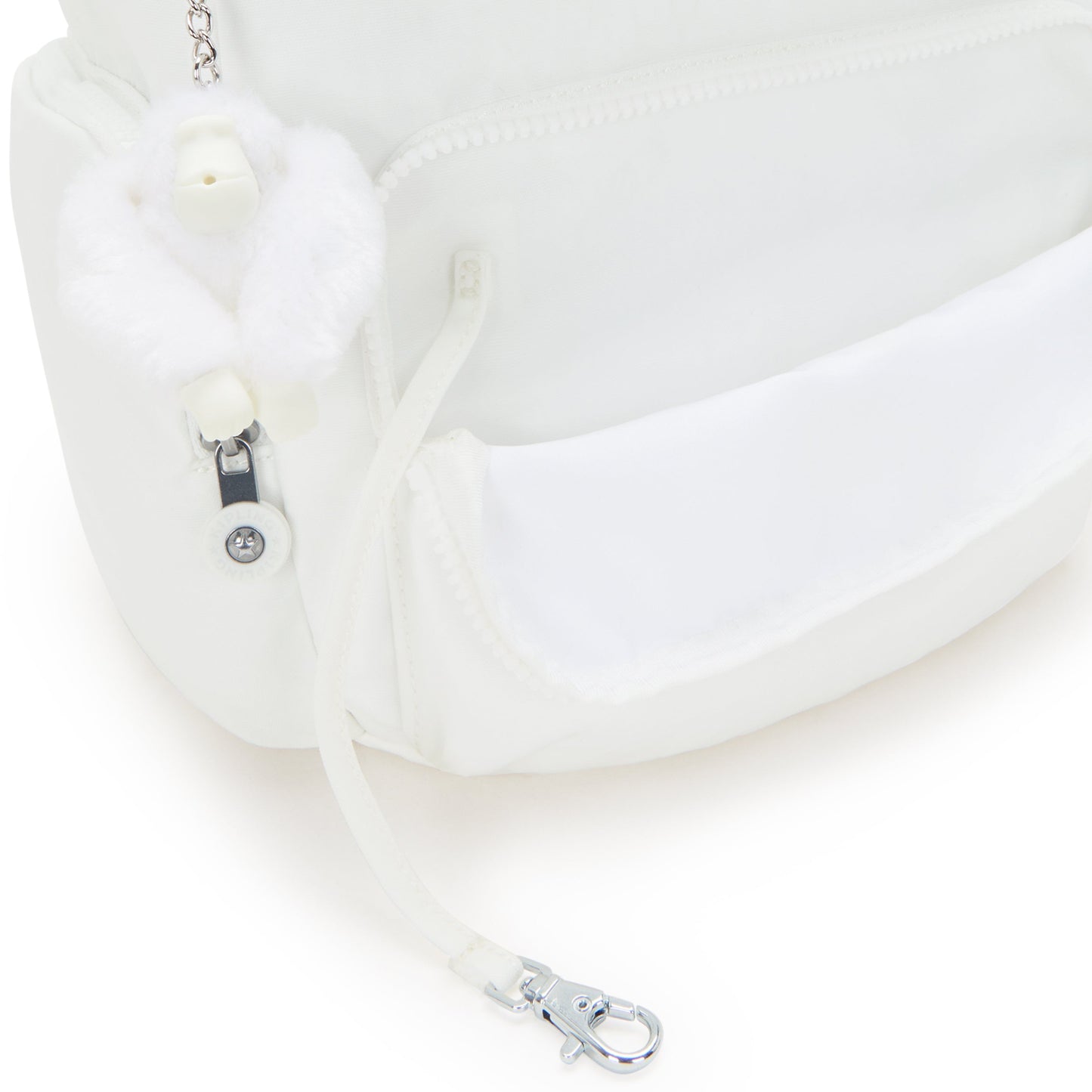KIPLING-City Zip S-Small Backpack with Adjustable Straps-Pure Alabaster-I3523-6KH