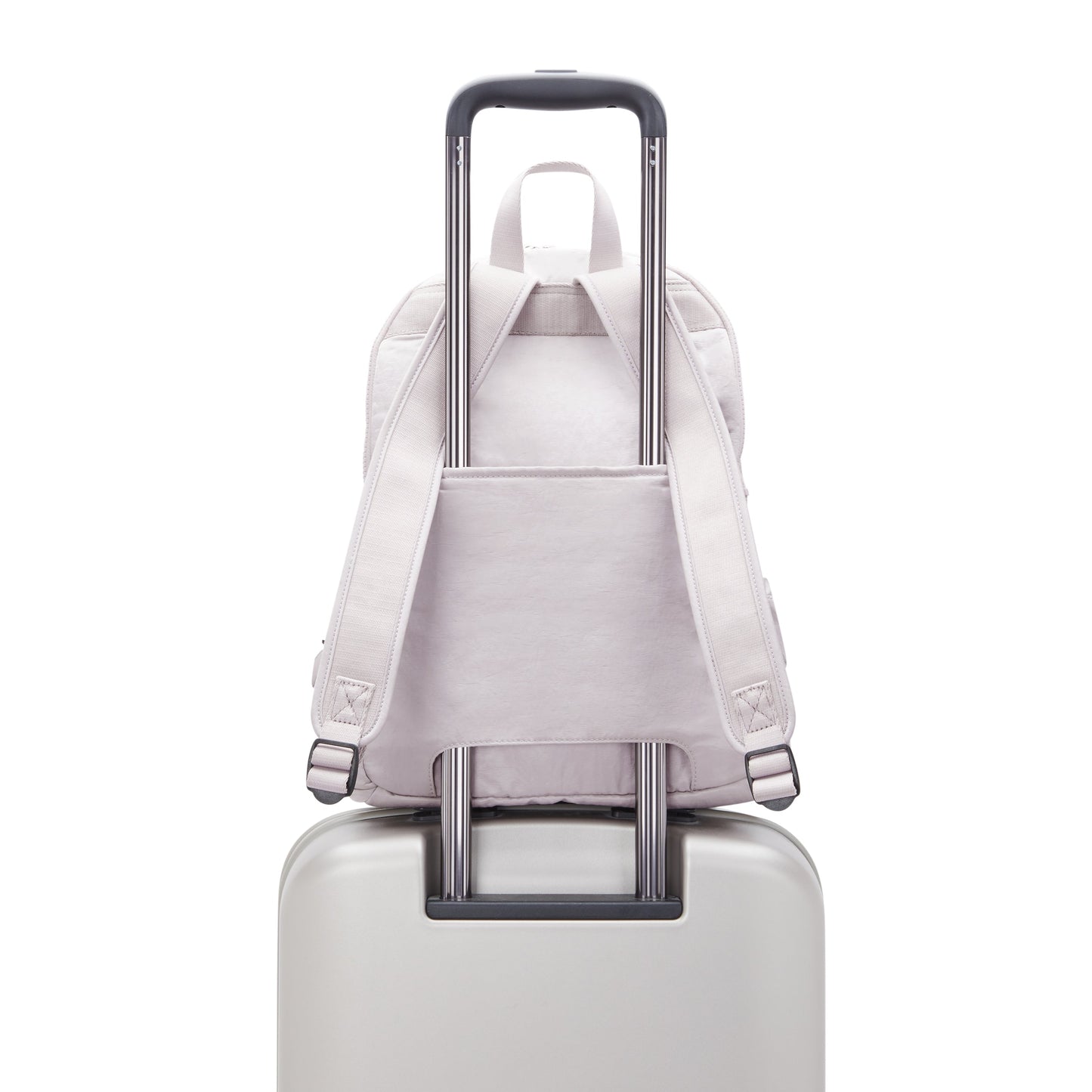 KIPLING-Delia M-Large backpack-Gleam Silver-I4346-K6G