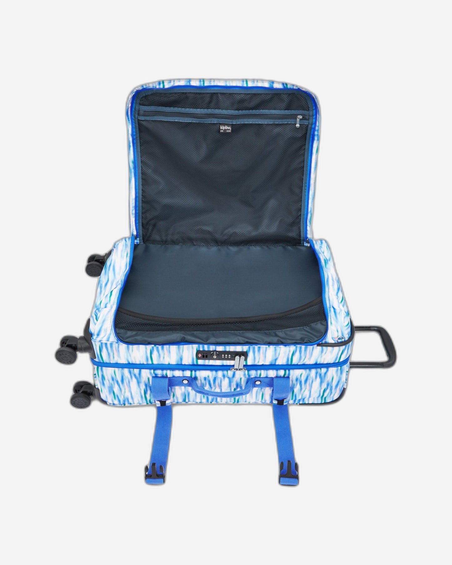 Kipling Spontaneous M Diluted Blue Medium Wheeled Luggage C2I4556-TX9