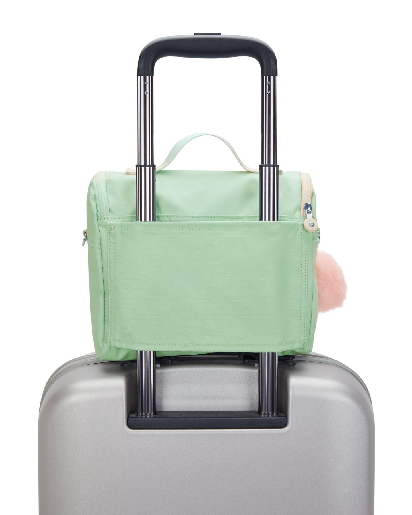 Kipling New Kichirou Soft Green Met Large Lunch Bag with Trolley Sleeve C2I5356-5KY