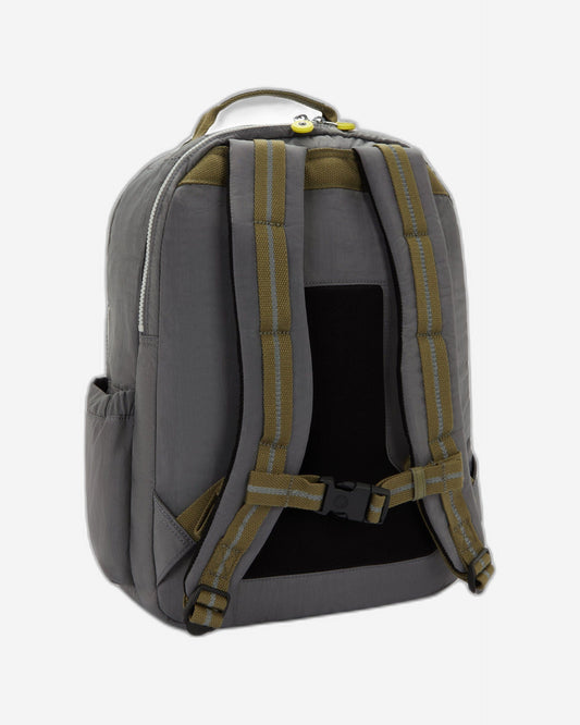 Kipling Seoul College Extra Back to Grey Large backpack with laptop compartment I6350-1DX