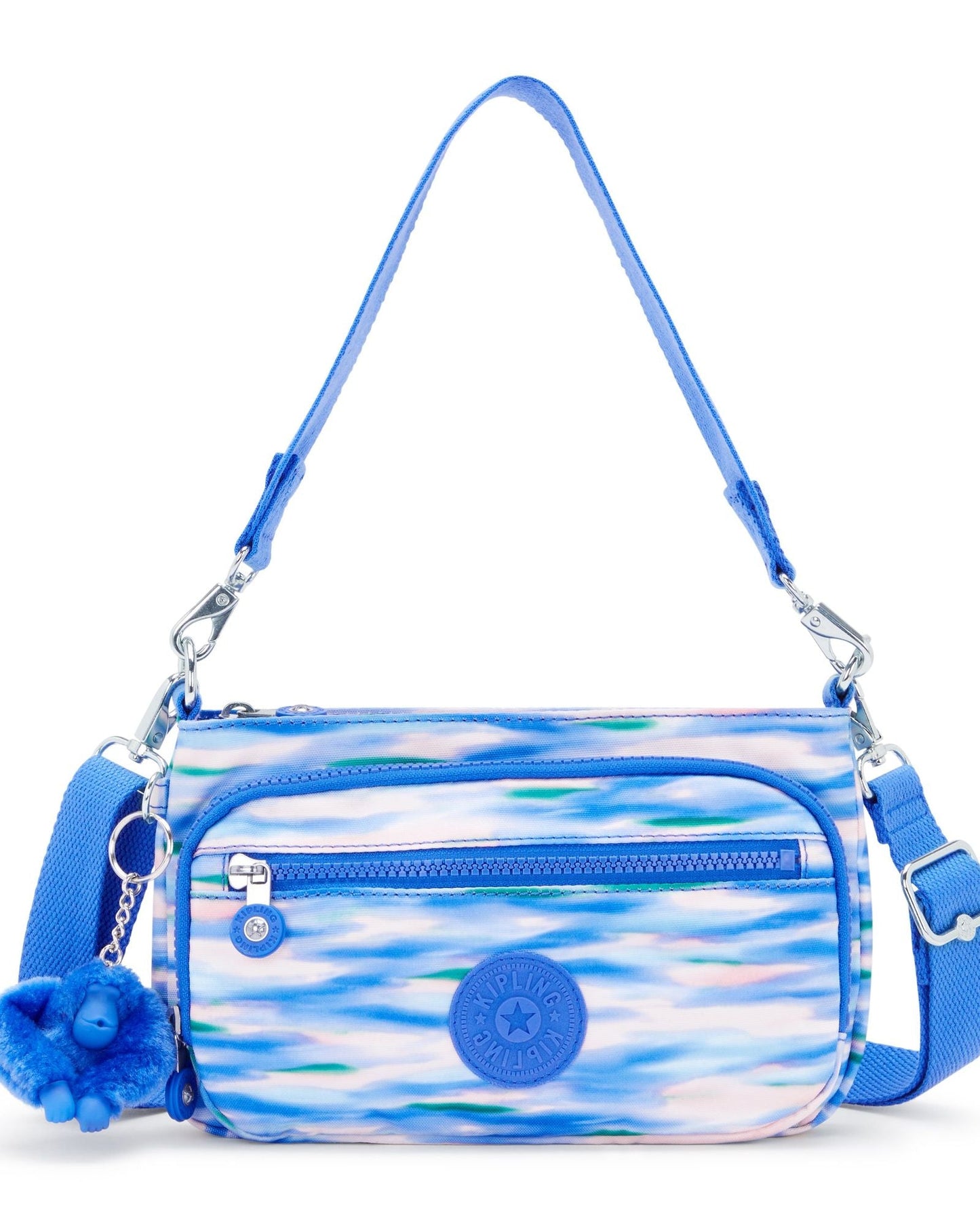 Kipling Milos Up Diluted Blue Small Shoulder Bag C2I6603-TX9