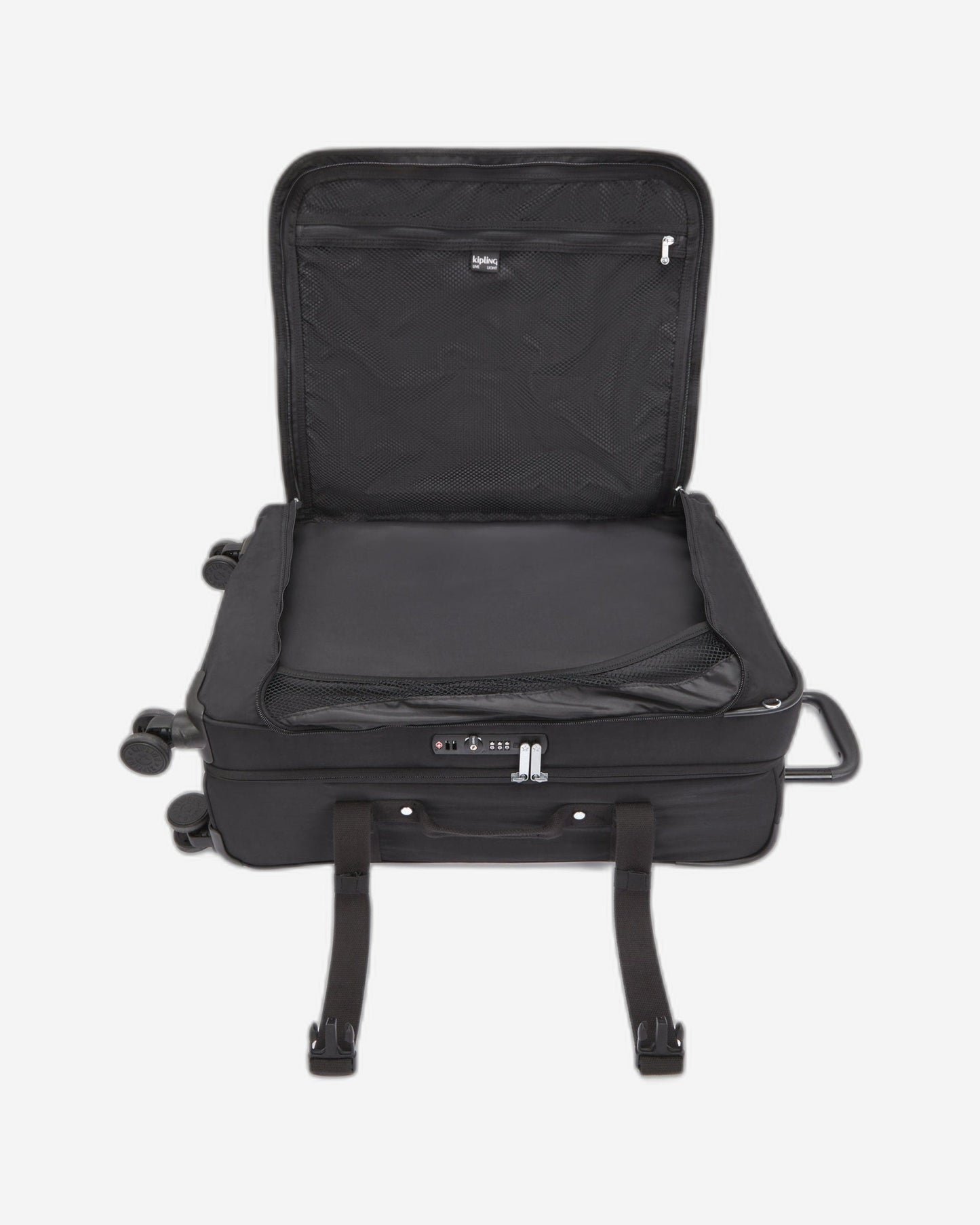 Kipling Spontaneous M Black Noir Medium Wheeled Luggage C2I6918-P39