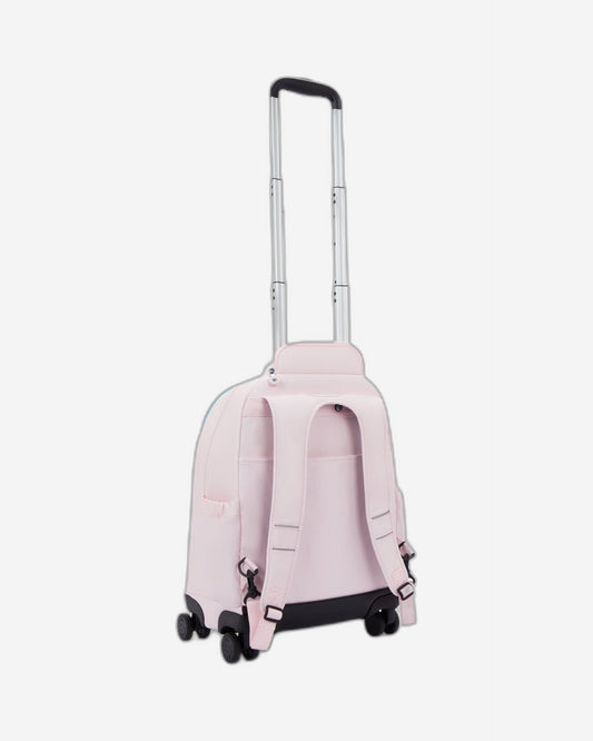 Kipling New Zea Sea Pink Met Large wheeled backpack with laptop compartment I7267-52J