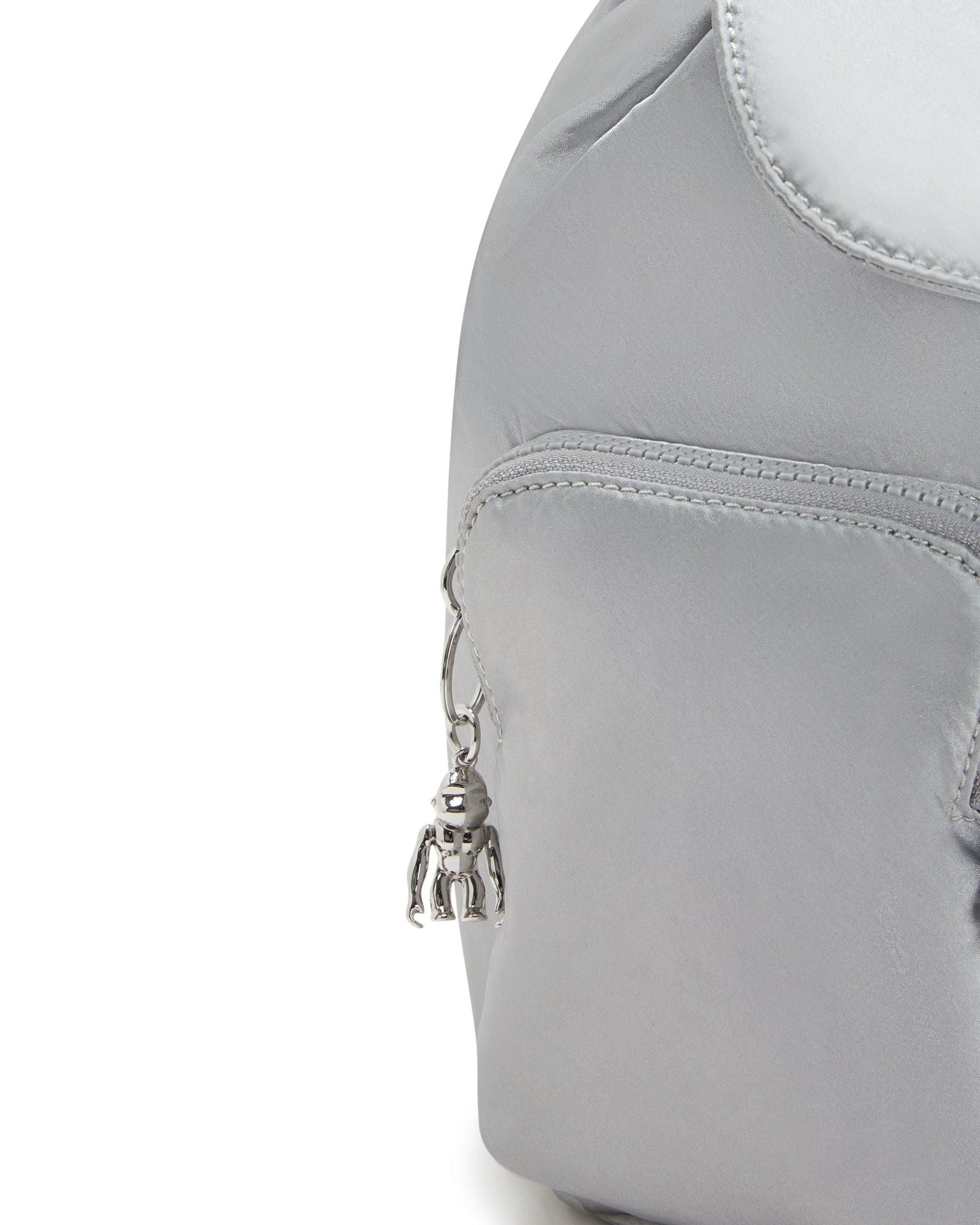 Kipling Anto S Silver Glam Small Drawstring Backpack C2I7751-K2E