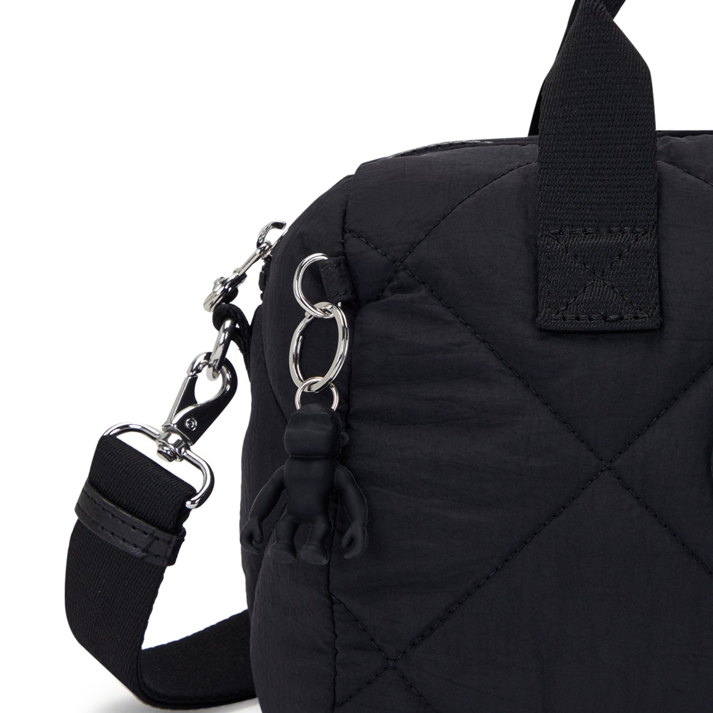 Kipling-Bina M-Medium Handbag (With Detachable Shoulderstrap)-Cosmic Black Quilt-I7934-95R