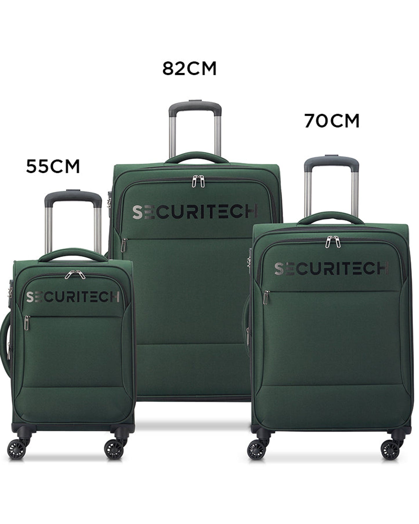 Delsey Paris Securitech Vanguard Set of 3 Luggage