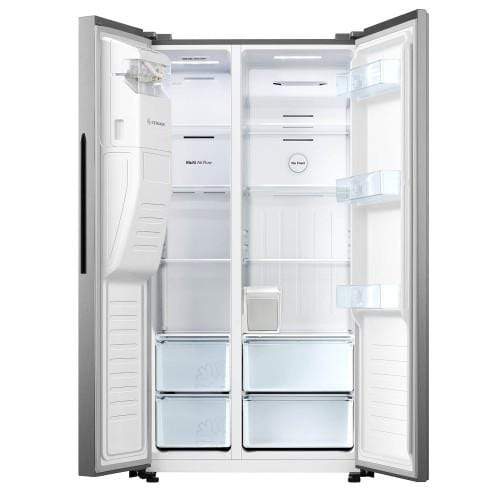 Hoover 508Ltr Side By Side Refrigerator With Water Dispenser, Silver - Hsb-H508-Ws