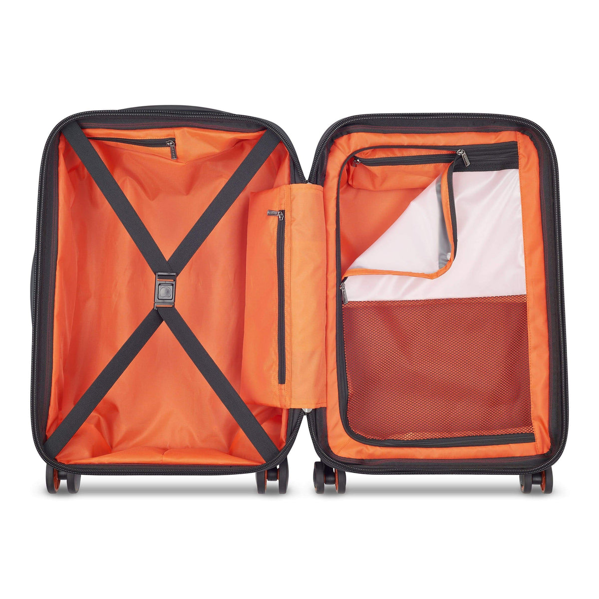 Delsey Paris Cactus 55Cm Hardcase 4 Double Wheel Cabin Luggage Trolley Blue - 00218080102
