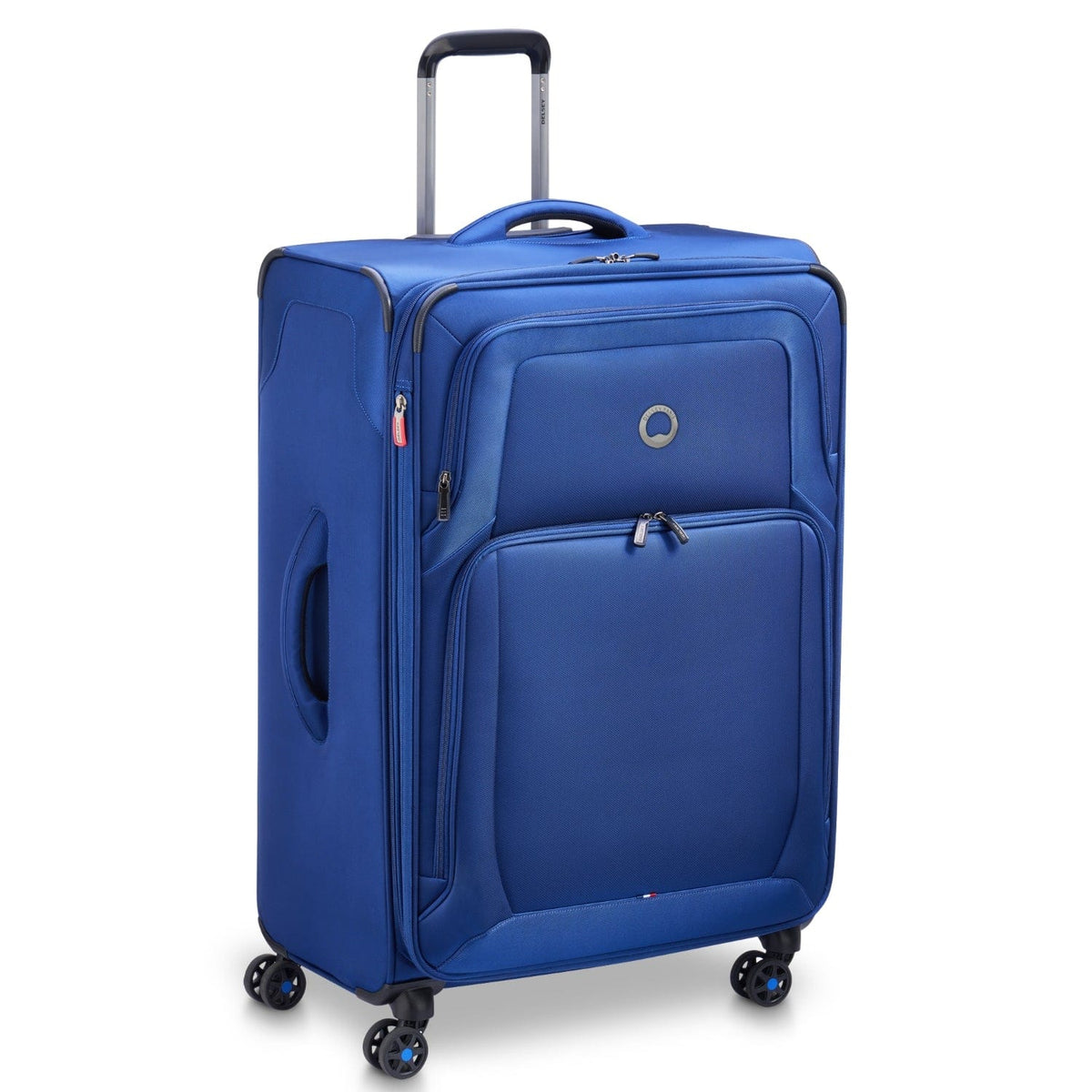 Delsey Paris Optimax Lite 80Cm Softcase 4 Double Wheel Expandable Large Check-In Luggage Trolley Blue - 00328583002T9