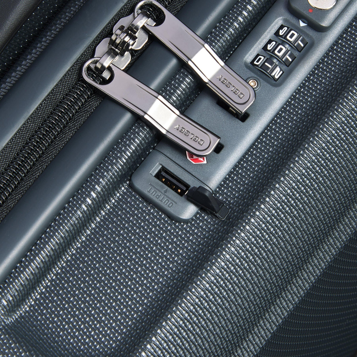 Delsey Paris Turenne Prem 55Cm Hardcase 4 Double Wheel Cabin Luggage Trolley Anthracite - 00162480101